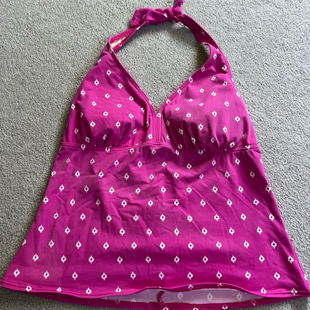 Lands' End Pink Floral Swimwear